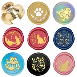 Cats Series Wax Seal Stamp Head Cat Claws 0.98