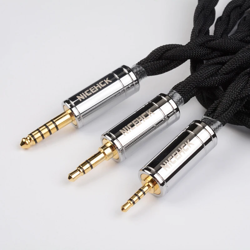 NICEHCK HiCotton HiFi 이어폰 업그레이드 케이블 7N 실버 도금 OCC 3.5/2.5/4.4mm MMCX/0.78mm 2Pin S12PRO Bravery Olina Winter