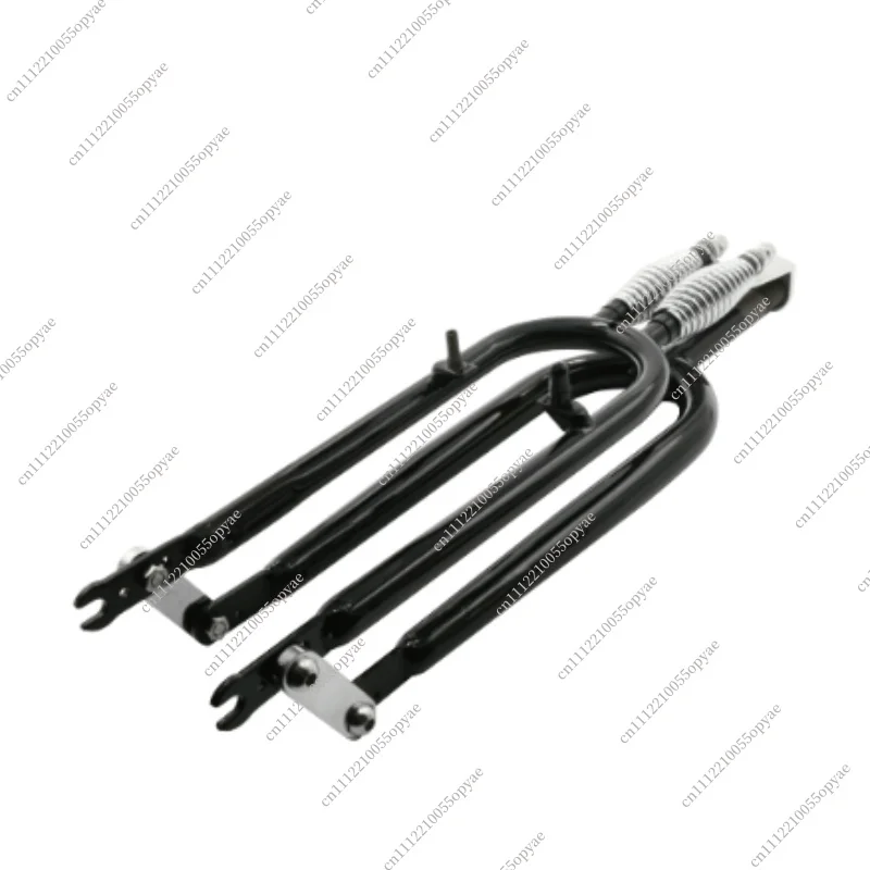 26 Inch Springer Front Fork Dual Spring V Disc Brake Retro Beach Cruiser Bicycle Fork 22.2×160mm for Indian Style