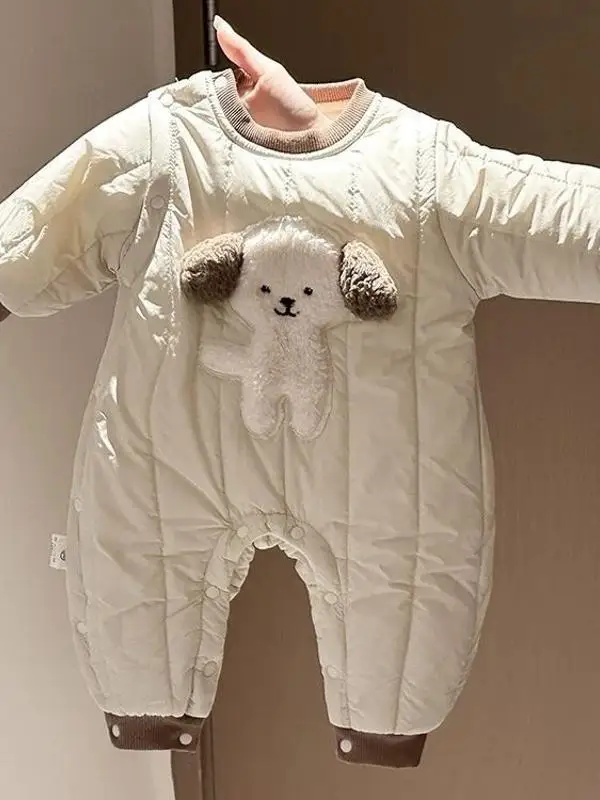 

Утепленный зимний комплект для малышей: теплая защитная одежда, детский повседневный костюм, модная зимняя одежда