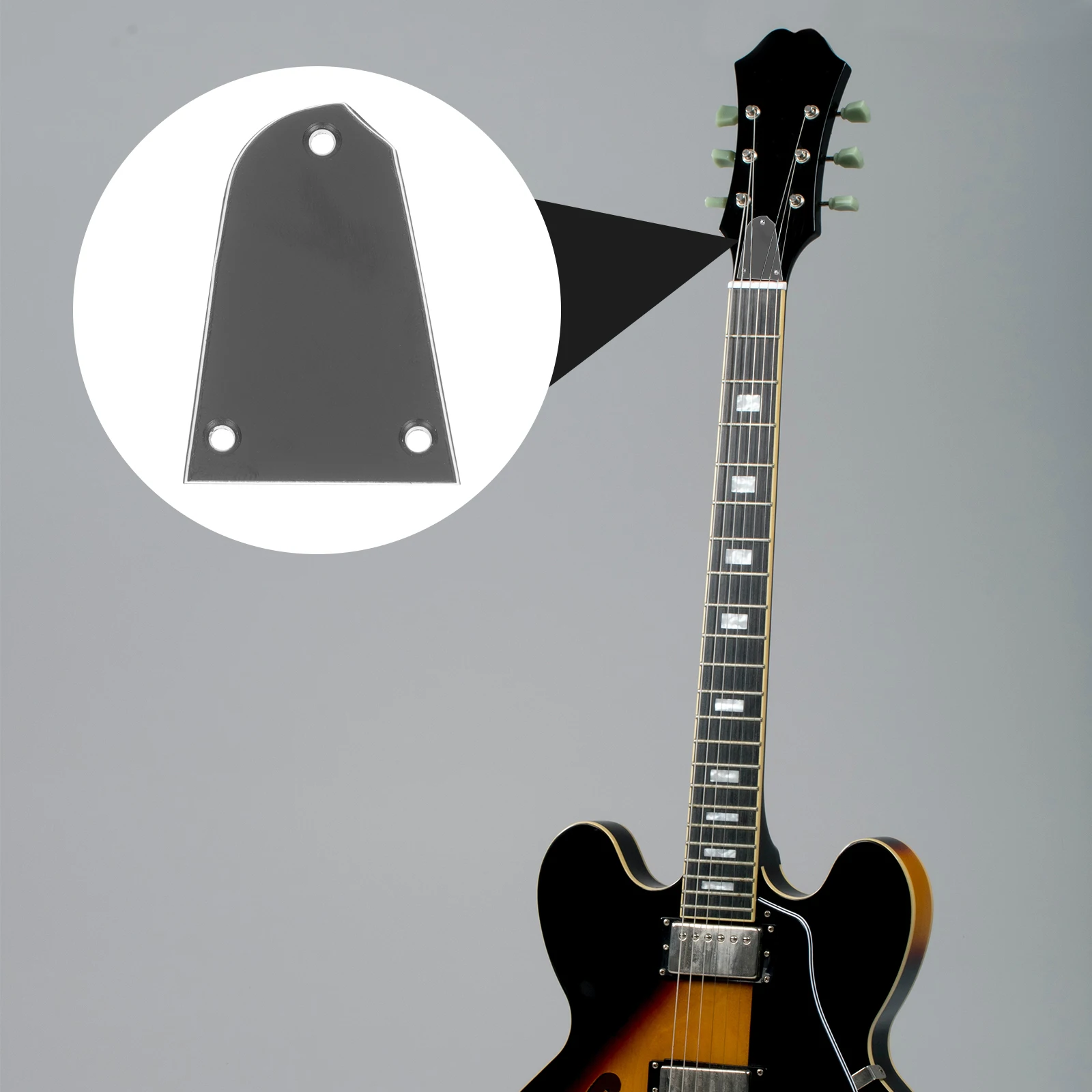 

4Pcs Guitar Truss Rod Covers Durable Plastic Replacement Smooth Texture Lightweight Accessories for Electric and Bass Guitar