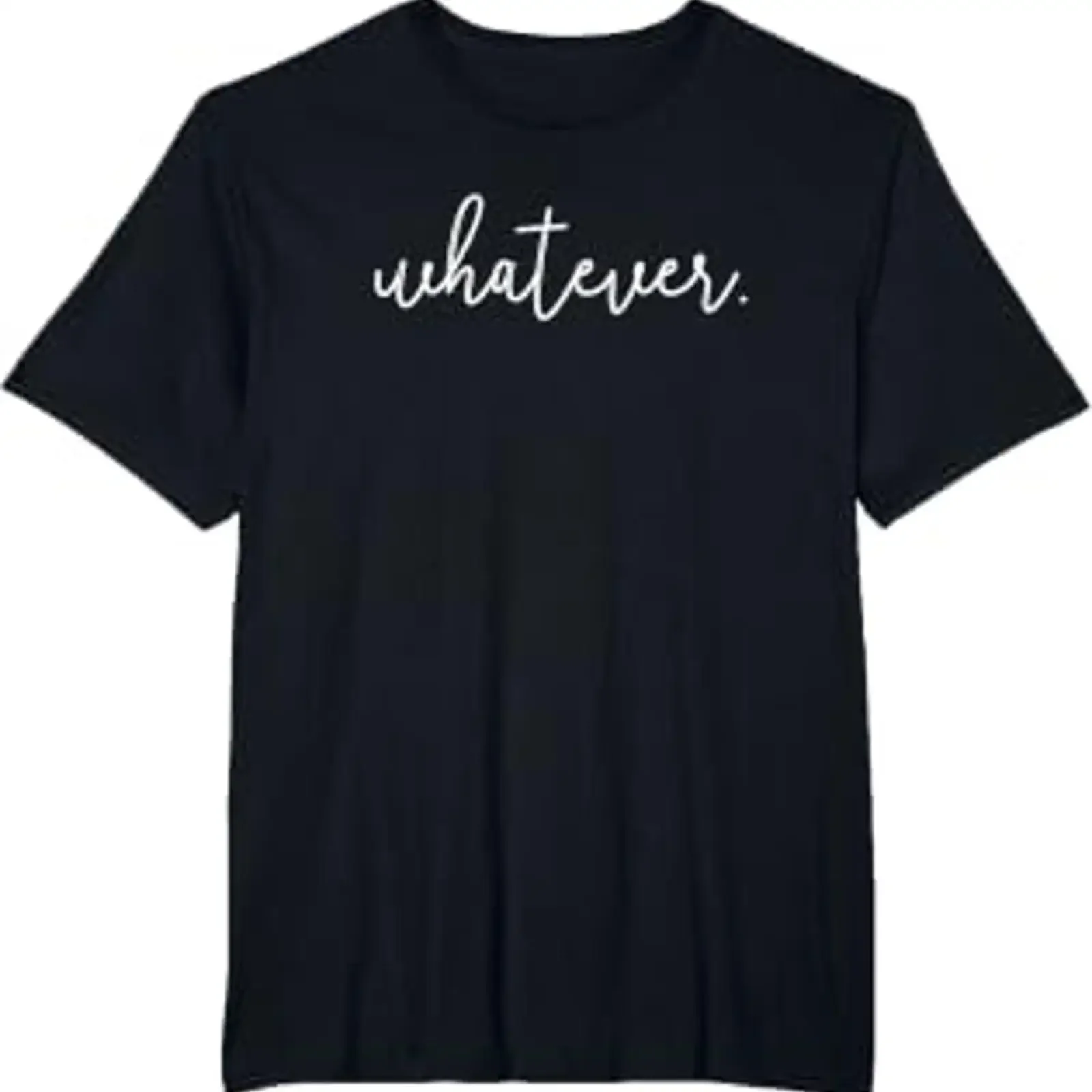 Whatever T Shirt black vintage Washed Unisex Soft graphic Casual streetwear Top For Everyday Wear Slightly fashion Stretched