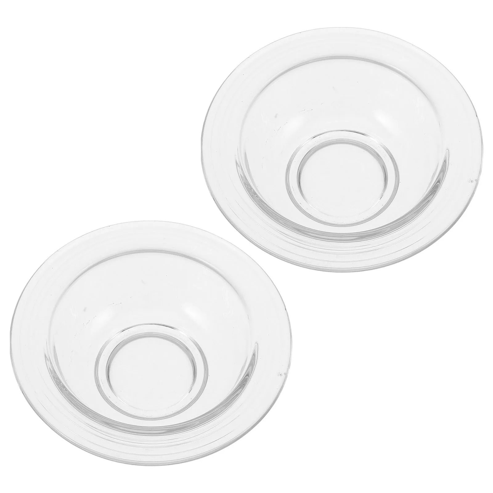 

Essential Oil Warmer Dish 2pcs 9.5cm Glass Replacement Tray for Wax Melts Heatproof Aroma Warmer Home Scent Decoration