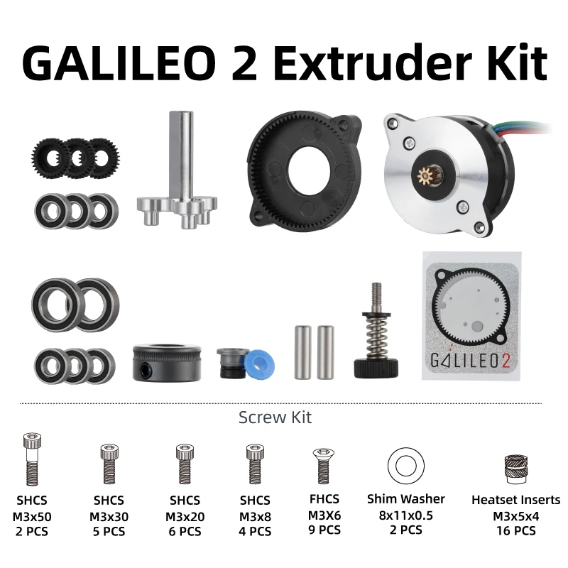 Mellow Voron Galileo 2-kits van LDO G2E voor extruder / Z-aandrijfmotor voor Voron V2 en Micron 3D-printer Stealthburner Toolhead