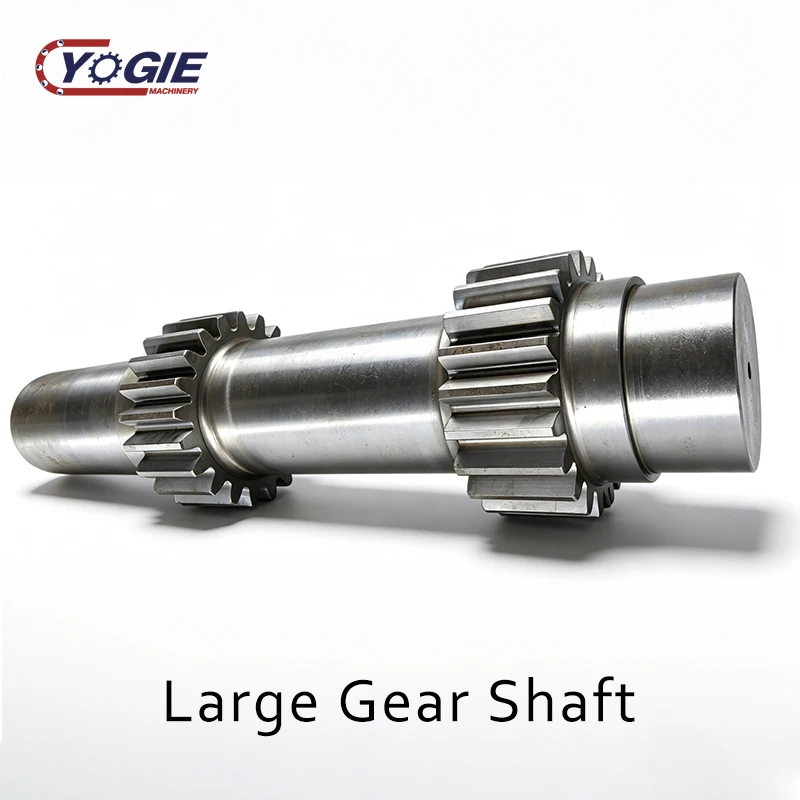 Heavy  Forged Steel Large Construction Roller Gear Shaft Factory Custom Long Iron Lay Helix Gear Shafts Roller Conveyor