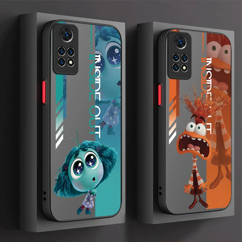 Disney Inside Out 2 kılıf Xiaomi Redmi için not 13 12 11 Pro artı 4G 5G 12S 11S 10 10S 9 9S 8 12C 12C 10C TPU yumuşak silikon kapak