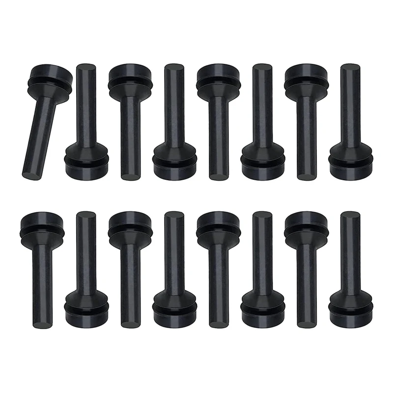 16 PCS Grate Feet Replaces Black Rubber WB02X24790 For Gas Stovetop Range Burner Grate Cooktop Foot Bumper Replacement