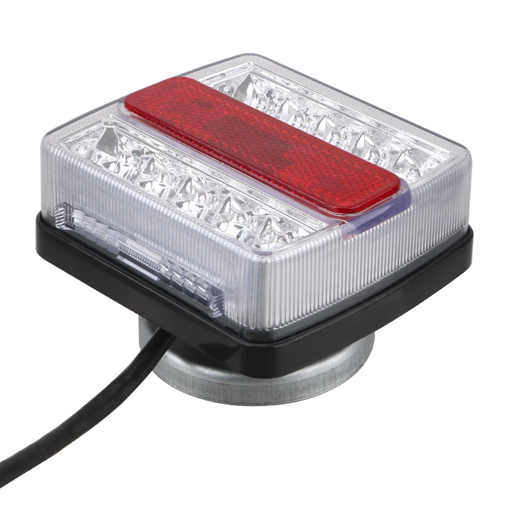 16 المصابيح مقطورة الذيل ضوء مع المغناطيس 2 قطعة/مجموعة سيارة شاحنة الذيل ضوء مزيج سحب الضوء الخلفي 12 فولت #6