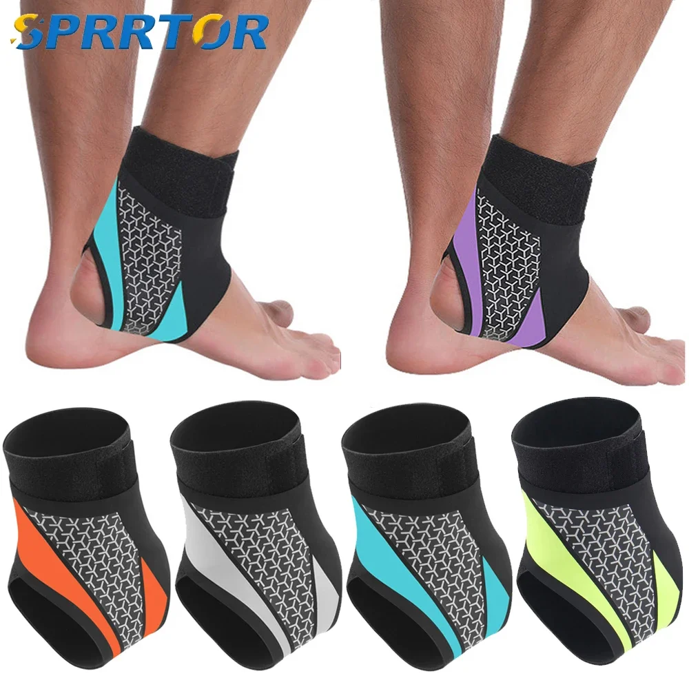 1PCS Ankle Brace Support Sleeves,Adjustable Elastic Sports Ankle Brace Sleeves, Ankle Fixation Bandage for Relieve Pain Exercise
