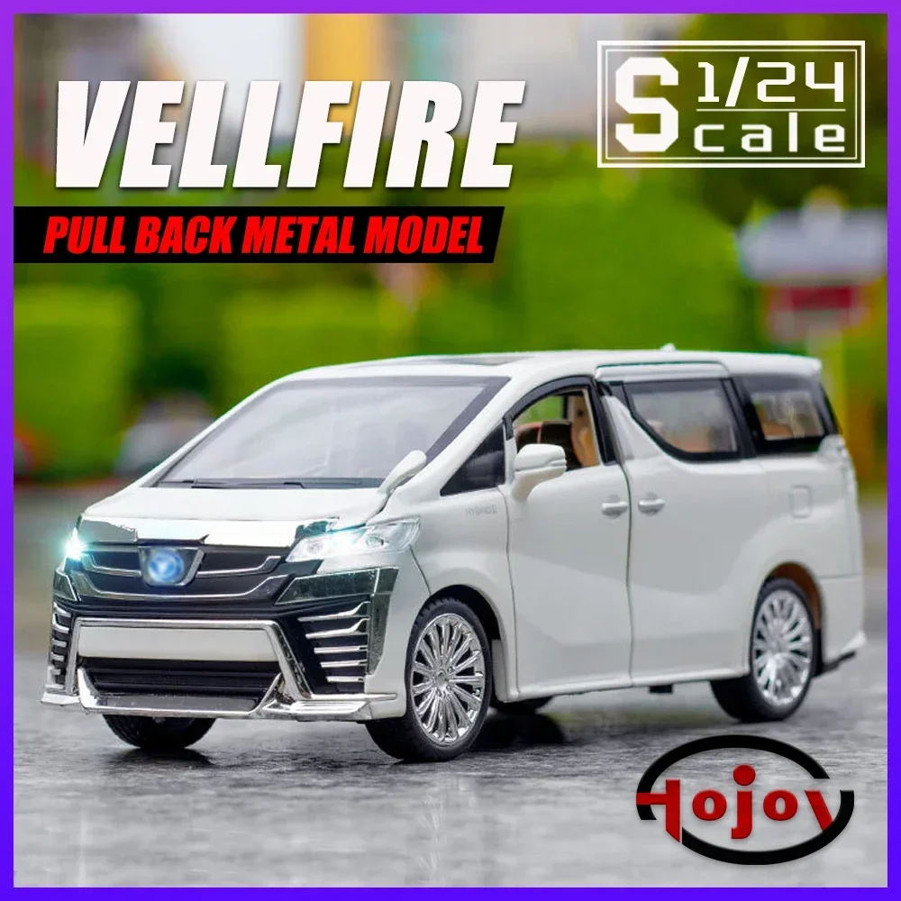 

Scale 1/24 Vellfire MPV Metal Diecast Alloy Nanny Toy Cars Model For Boys Children Business Toys Vehicles Hobbies Collection