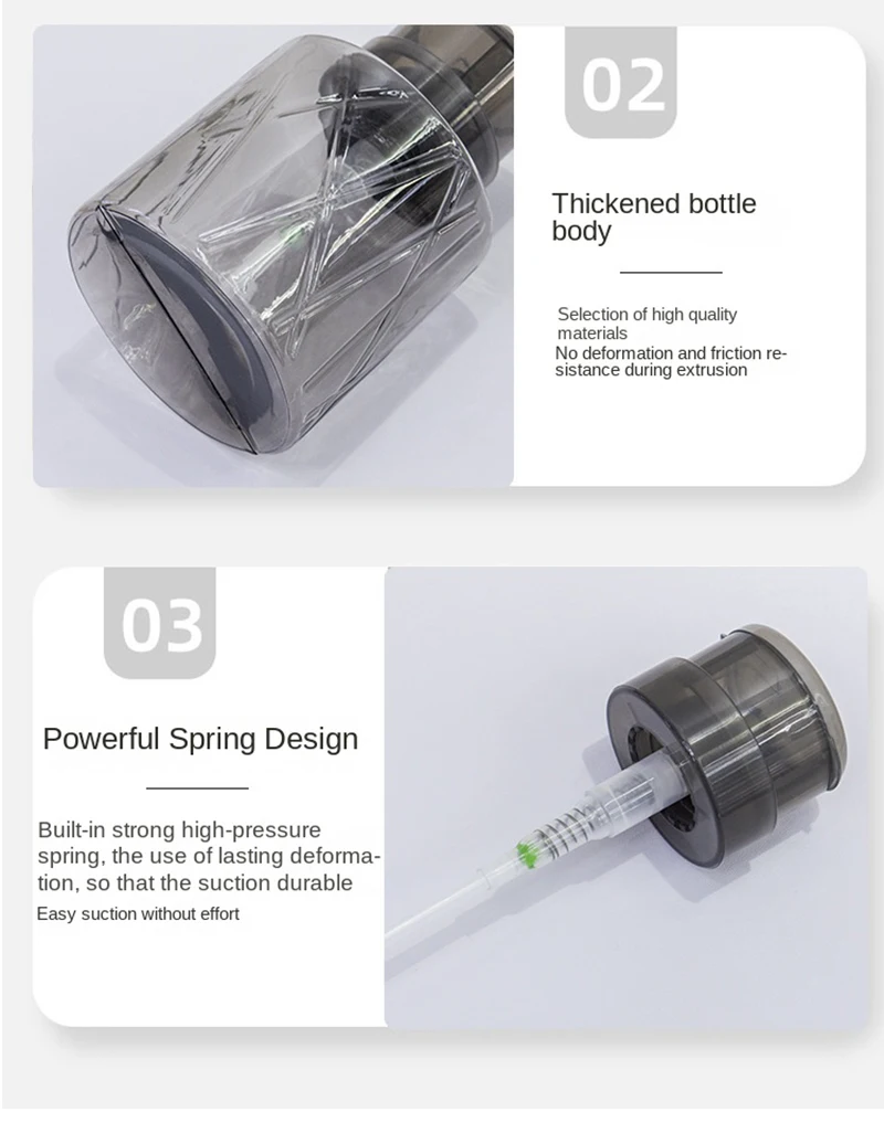 1 قطعة إعادة الملء قابل للقفل مسمار مانيكير الأنظف مزيل ماكياج مضخة موزع فارغة مزيل طلاء الأظافر الصحافة زجاجة الحاويات #5