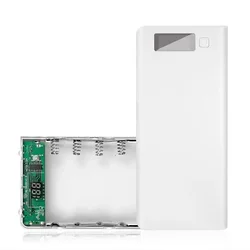 Caja de cargador de batería 8*18650, panel de pantalla Digital, caja de carga de batería USB de carga rápida con luz de pantalla Digital LED