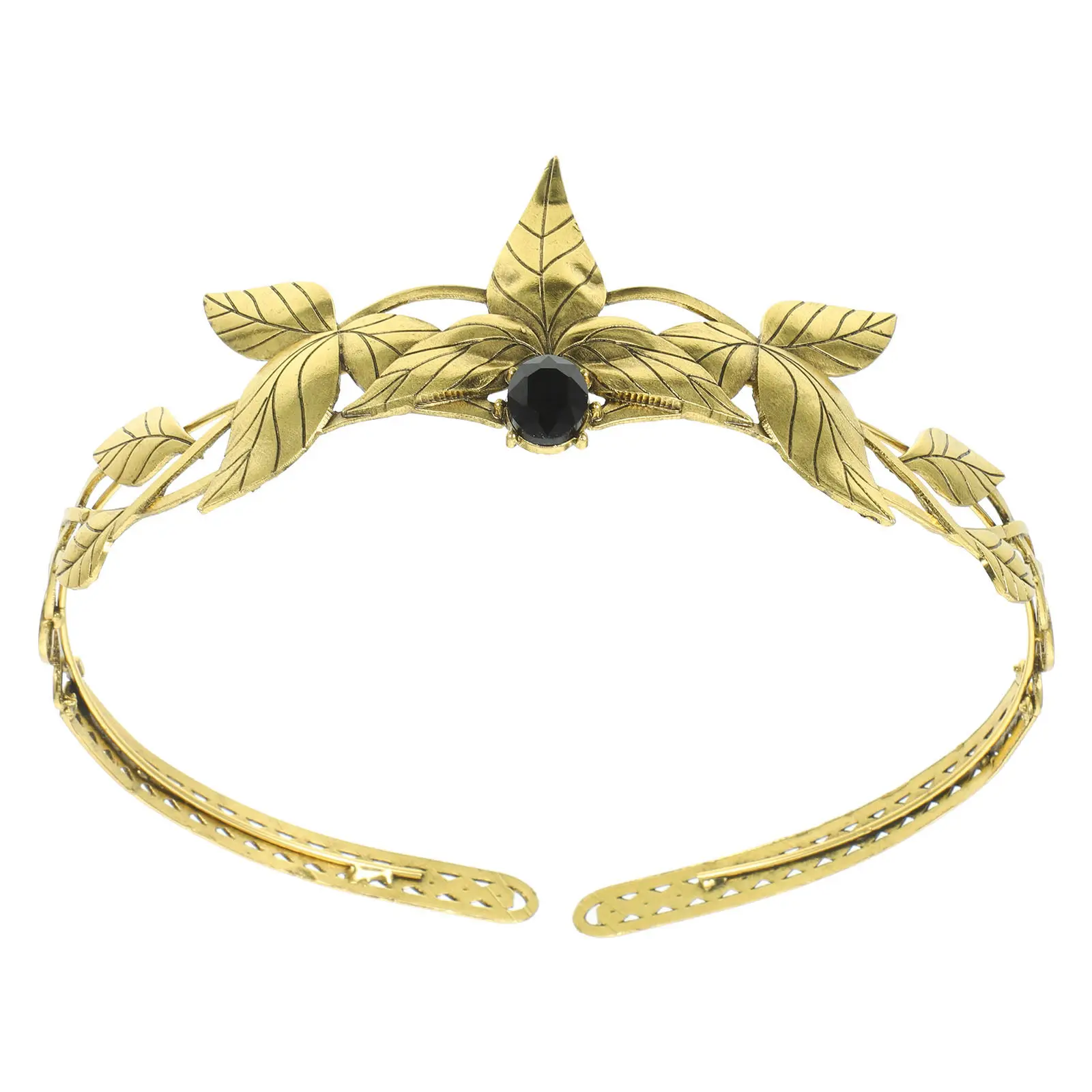 

Exquisite Crystal Fairy Headband for Women Bridal Wedding Headpiece Lightweight Delicate Leaves Design Hair Accessory for Prom