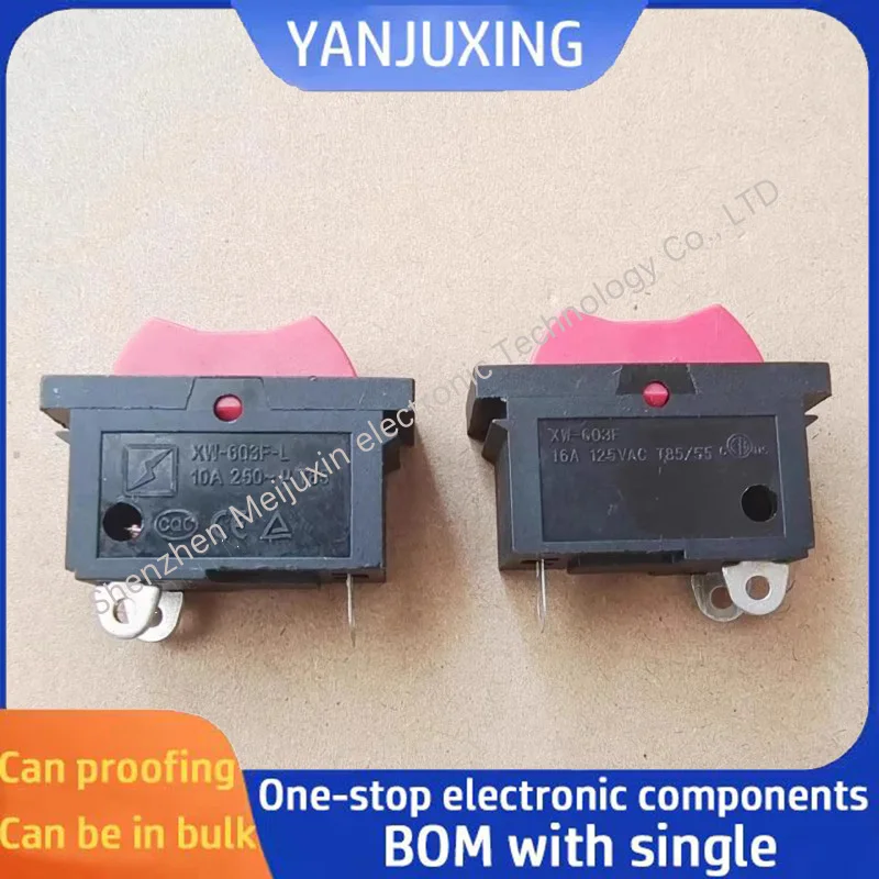 

1~5PCS/LOT Electric hair dryer boat switch 3 pin 3 speed XW-603F-L 10A250V boat swing gear power switch