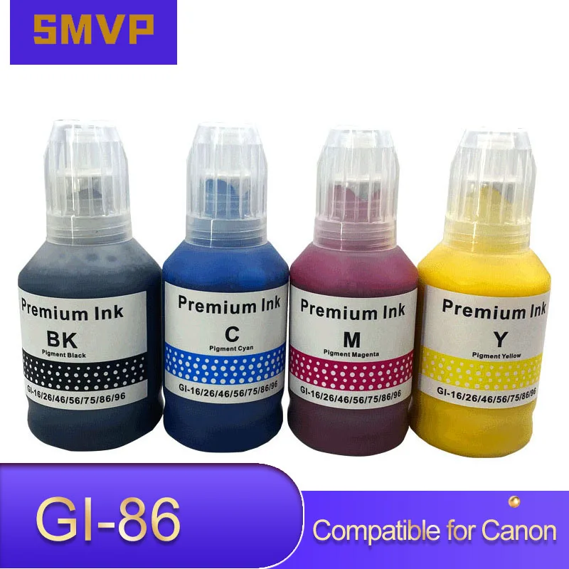GI86 GI 86 GI-86 GI-16 GI-X6 Compatible Color Bulk Water Based Bottle Refill Ink For Canon MAXIFY GX6080 GX7080 Printer