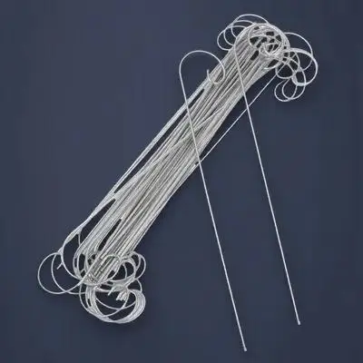 20Pcs Garden Label Stakes Metal Plant Tags with Small Shepherd Hooks for Solar Lanterns and Floral Displays