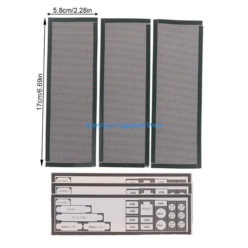 PVC Computer Fall Rückseite Schild Staub Filter Schild Zurück Platte Host Schallwand Fall Schallwand Für Computer Chassis Y4QF – Detail 6