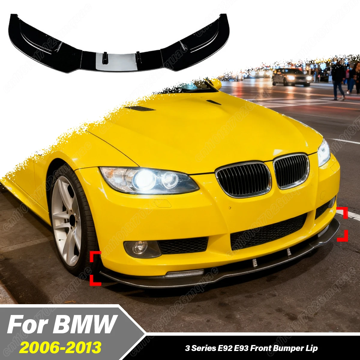 

for BMW 3 Series E92 E93 2006 2007 2008 2009 2010 2011 2012 2013 Automobile Front Bumper Spoiler Board Decoration Accessories
