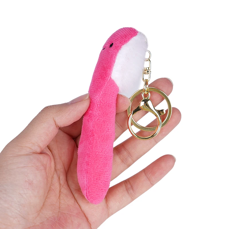 6Pcs Cute Plush Teeth Shape Keychain Toothbrush Teeth Keyring Bag Pendant Dentistry Hanging Decoration Dentist Clinic Gift