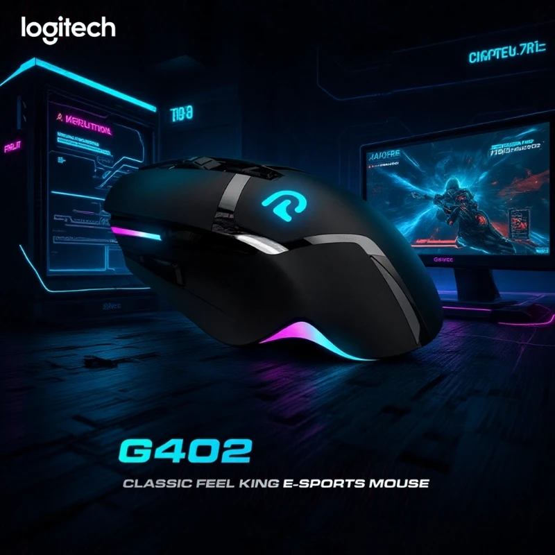 

Logitech G402 Dual mode wired silent mouse for student esports office, ergonomic lightweight and comfortable design
