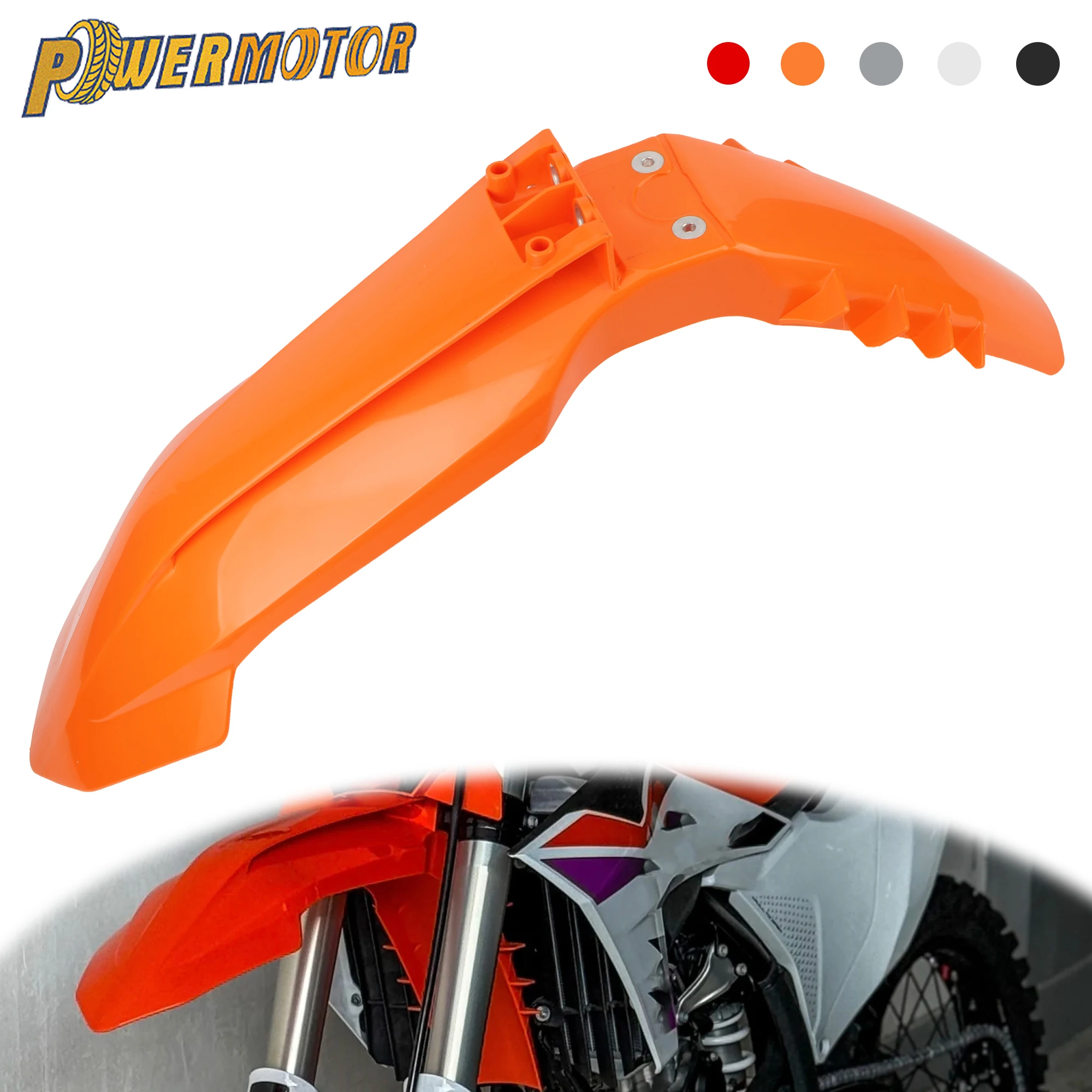 

2023 For KTM Motorcycle Front Fender for SXF XC-F 125 250 300 450 Enduro DirtBike Motocross Supermoto Mudguard Protection Parts