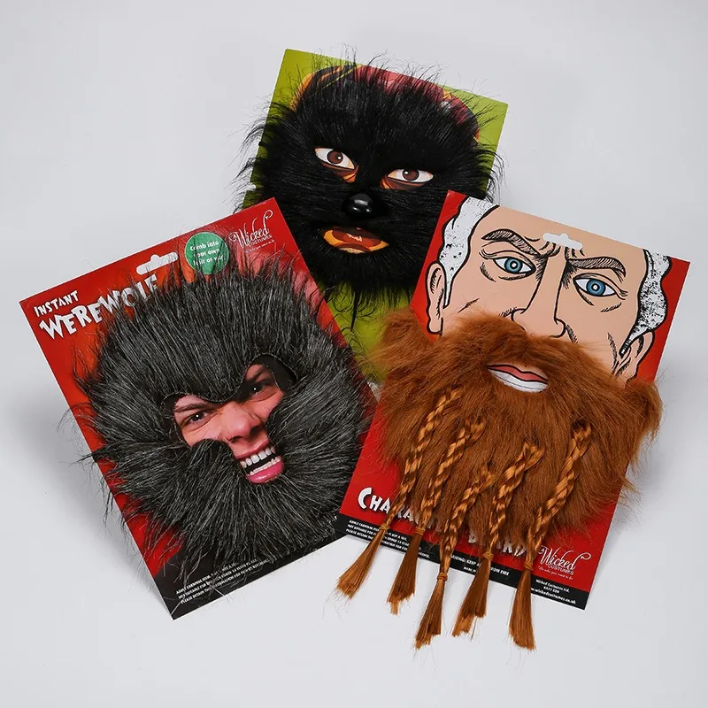 

Halloween Simulation Beard Ghost Festival Party DIY Dress Up Beard Eyebrows Props Trick Or Treat Happy Halloween Day 2025