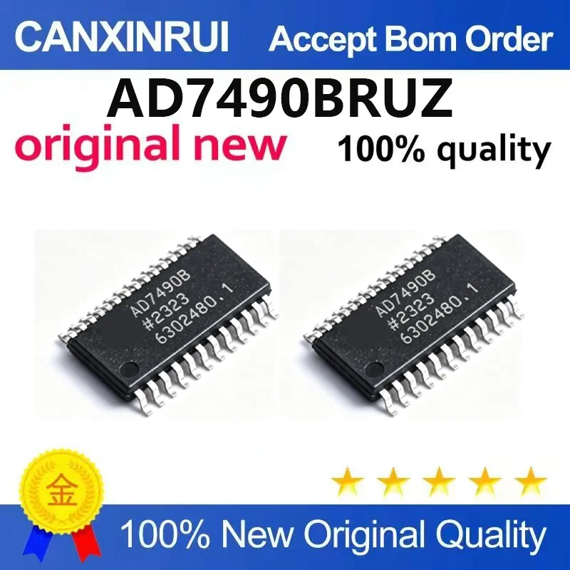 （5pcs-10pcs）Brand new original AD7490BRUZ package TSSOP-28 analog-to-digital conversion chip ADC