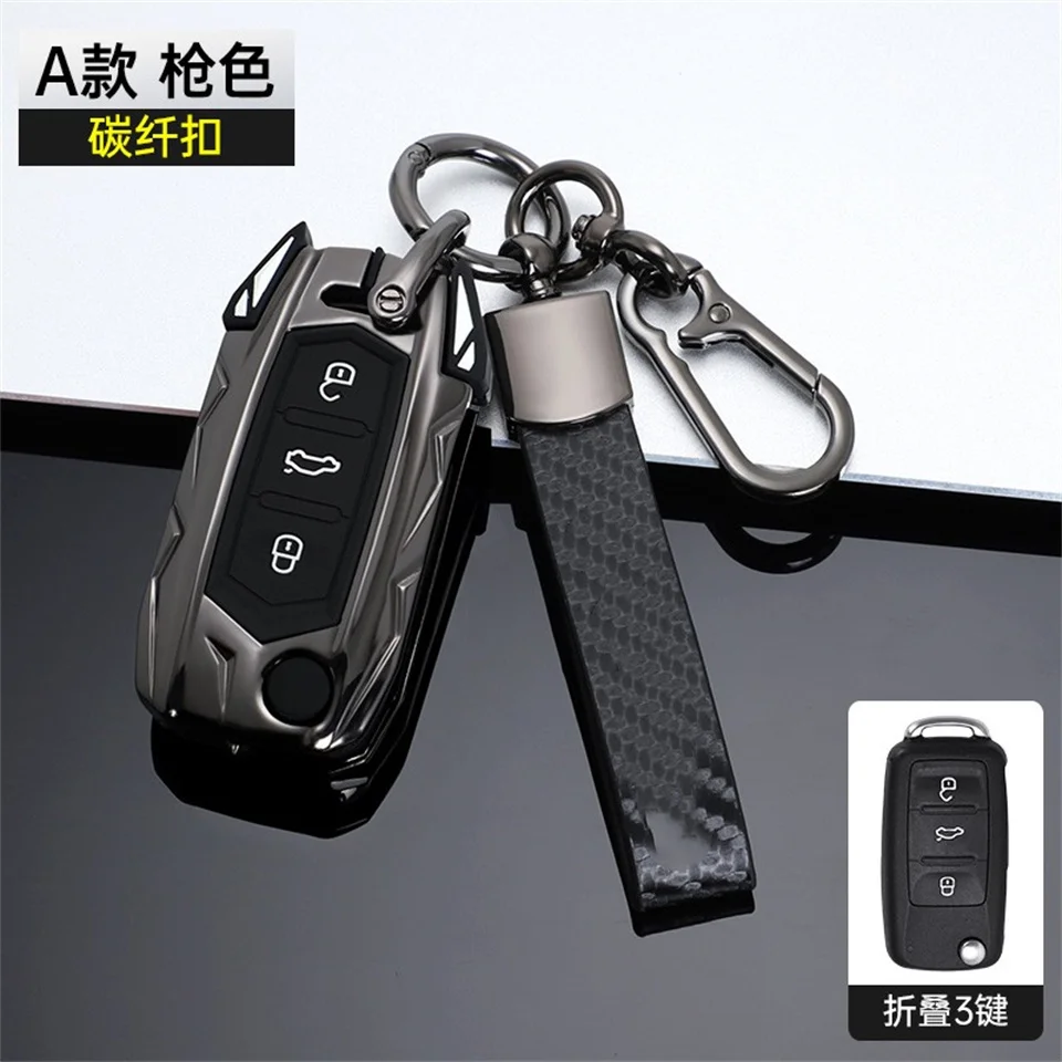 Car Key Case Cover Key Bag For Volkswagen VW Golf 3 4 5 6 mk4 mk6 Passat b5 b6 b7 b8 cc Polo Tiguan mk2 Touran Jetta 6 Bora mk6