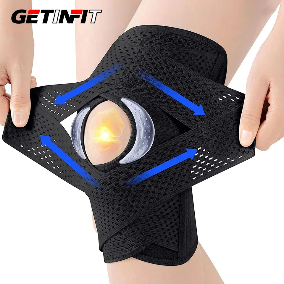 

1Pcs Adjustable Professional Compression Knee Support Knee Pain Relief Comfortable And Breathable Side Stabilizers Knee Braces