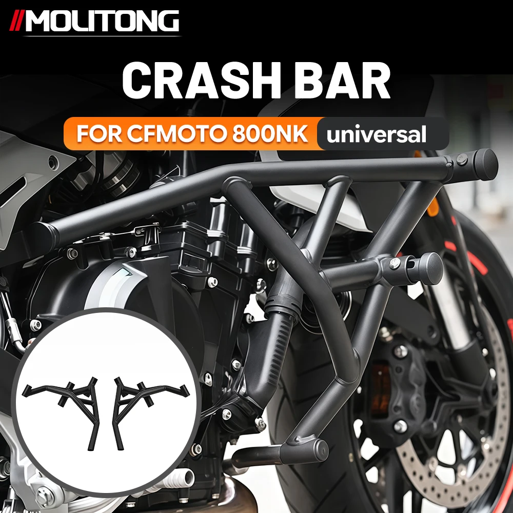 Motorcycle Crash Bars (Durable Material; Compatible with CFMOTO 800NK) – Protective Aftermarket Guard Bars