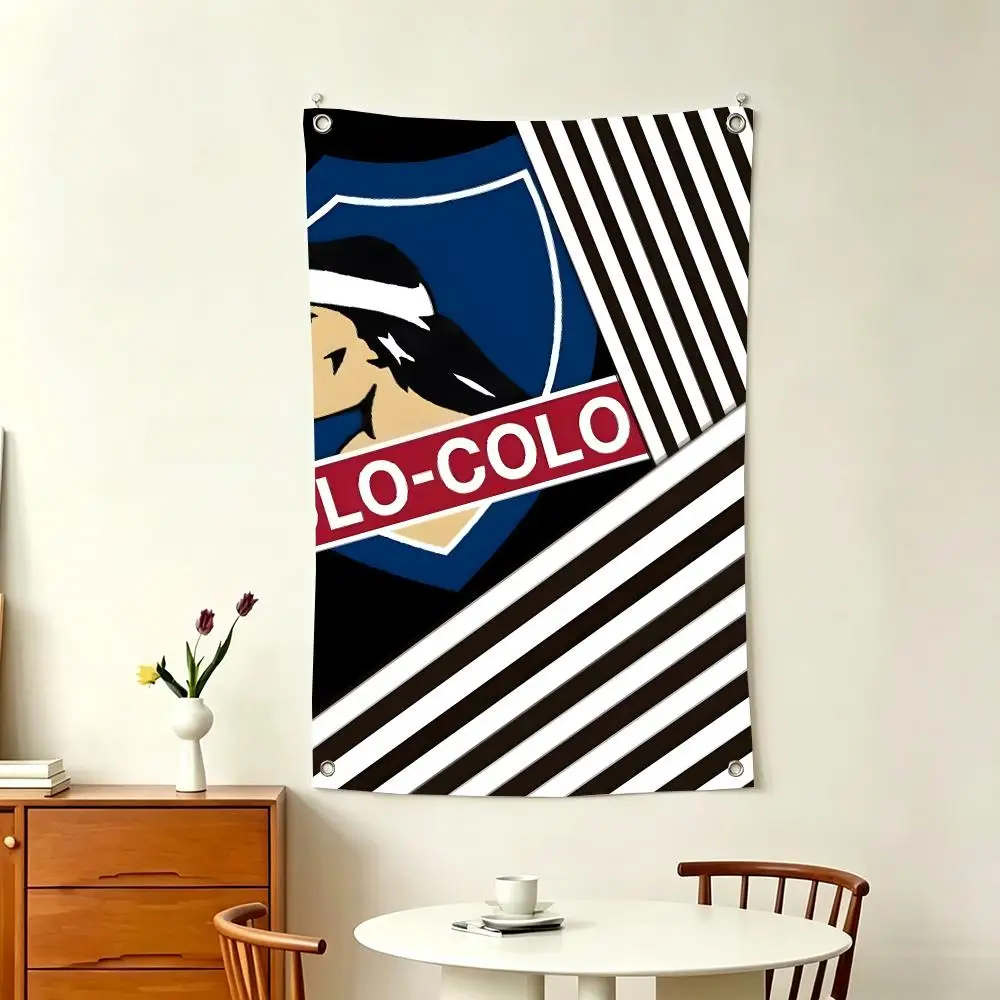 Football Club C-Colo Colo Flags Home Decor Wall Hanging Vertical Flags Indoor Outdoor