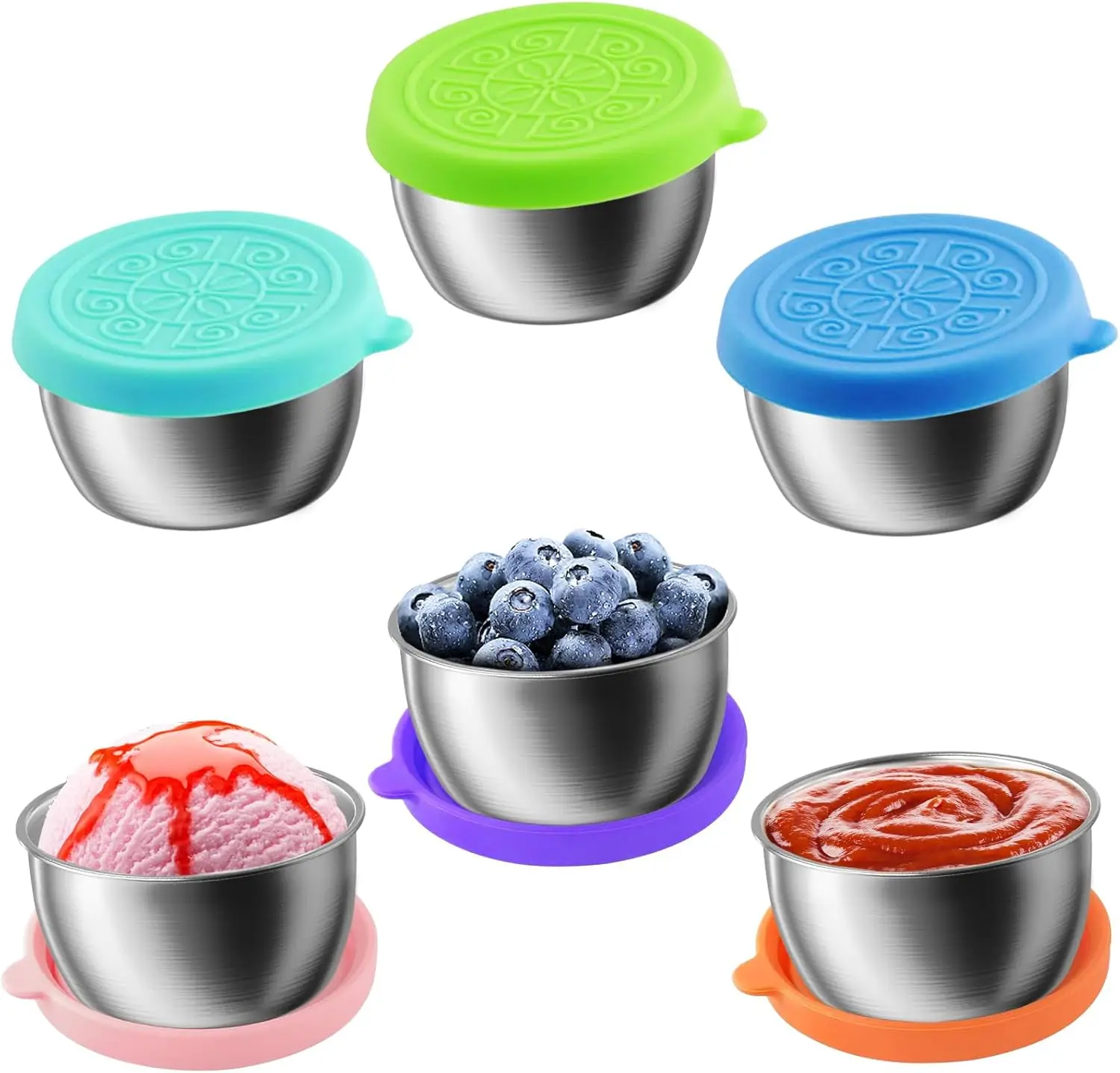 6PCS 1.6 Oz Salad D…