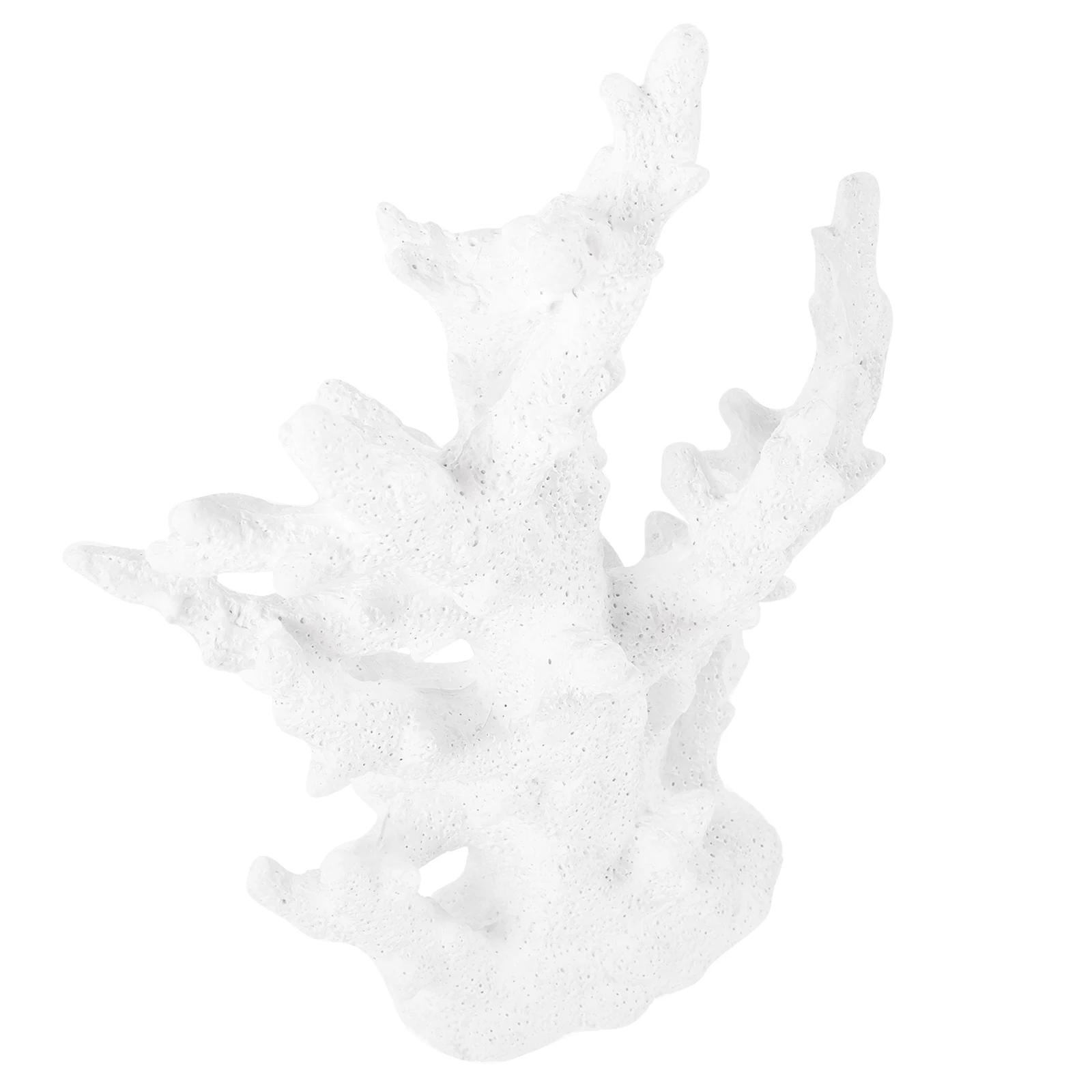 

Artificial Coral Reef Decor White Resin Fish Tank Aquarium Decorations Easy Place Lightweight Storage aquarium fake decoration
