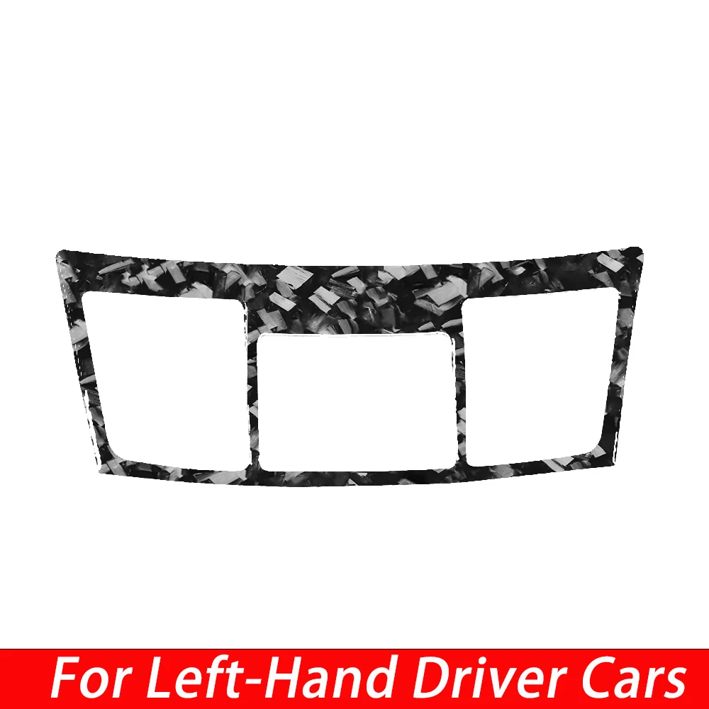 For Toyota Highlander 2008--2013 Carbon Fiber Center Console Air Vent Frame Car Interior Trim Accessorie Decoration Sticker