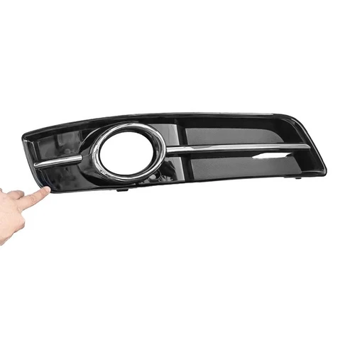 Imagen 2 del producto Rejilla de marco de lámpara antiniebla de parachoques delantero derecho/izquierdo para Audi A3 2010-2013, cubiertas de luces de coche 8P0807682J 8P0807681AA