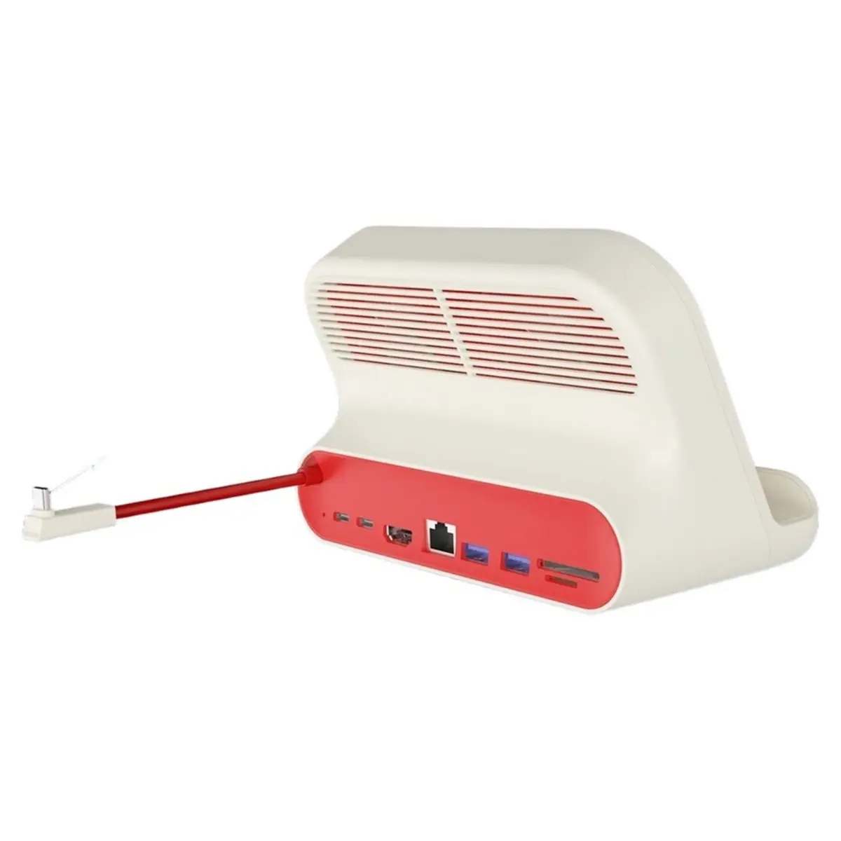 Docking Station for Switch / Ally/ Go USB-C Hub with -Compatible 2.0,Gigabit Ethernet,2XUSB 3.0