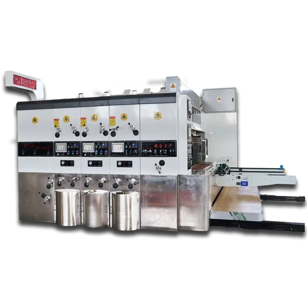 Customized Cardboard Box Printing Machine, Fully Automatic Printing, Slotting, and Die-cutting Integrated Machine view 4