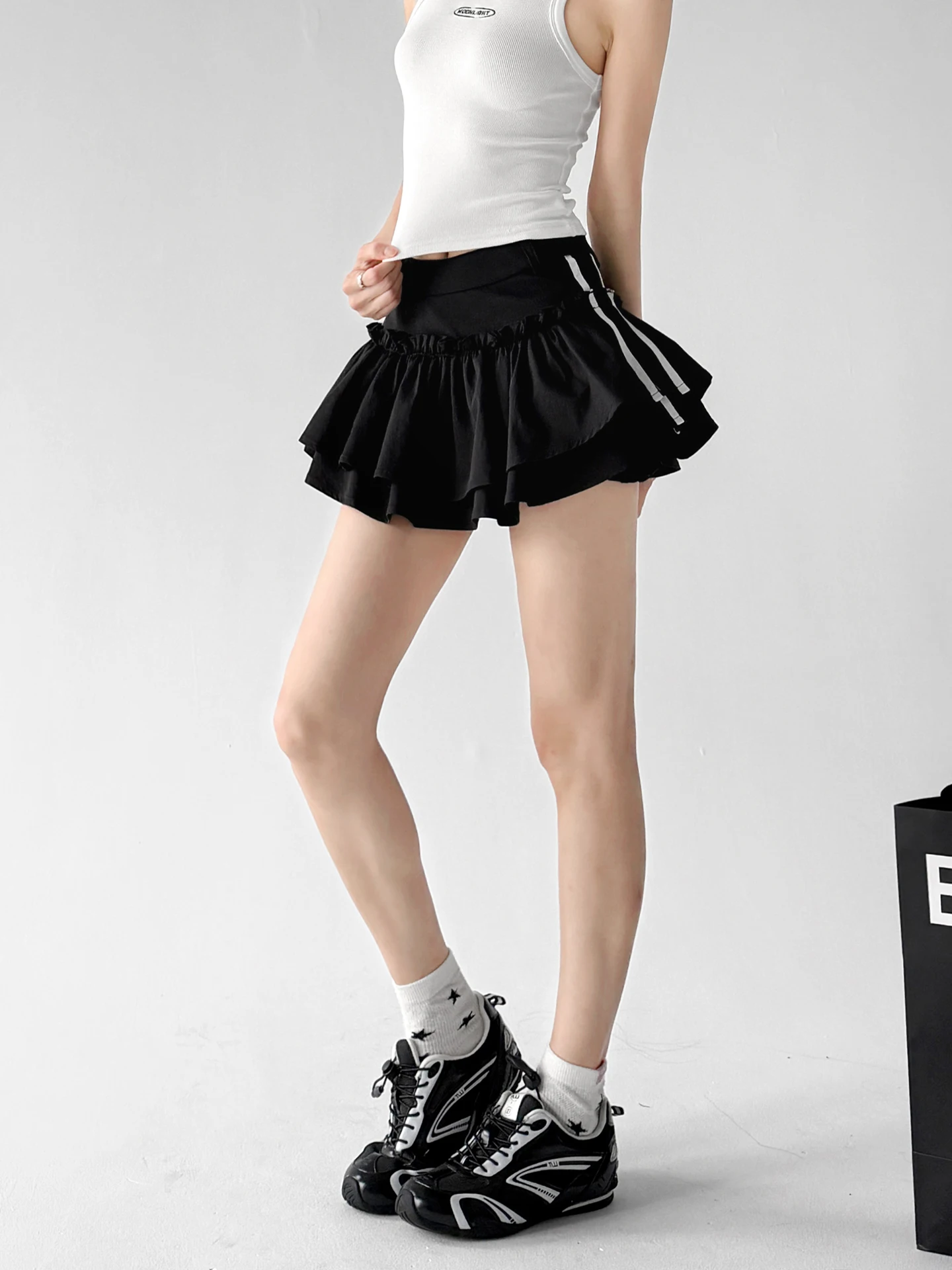 Ballet Style Multi-Layer Fluffy  Skirt for Tall Women Sweet Sister Short Cake Skirt A-Line Skirt Summer 2026 Polyester Fiber