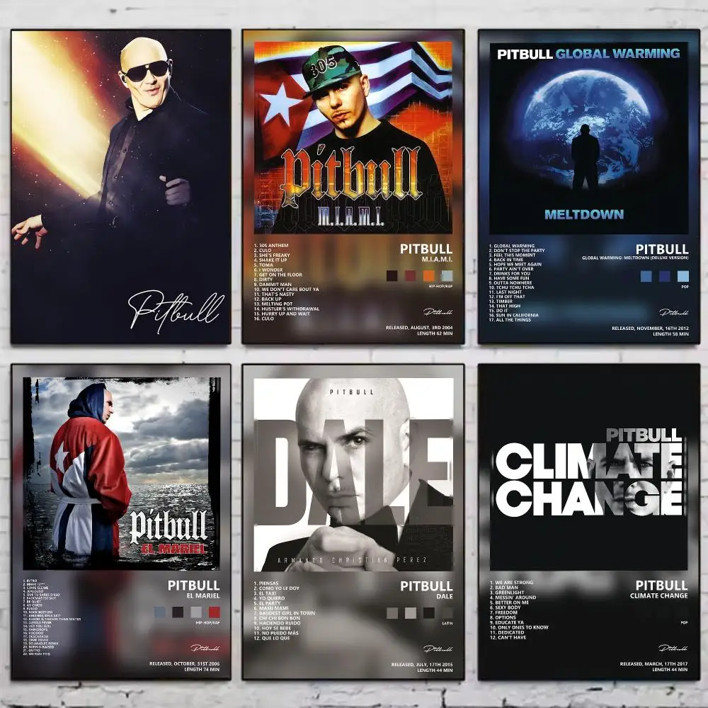Rapper P-Pitbull Poster Trendy Wall Art Aesthetic Room Decor Print Living Room Bedroom Home Decoration