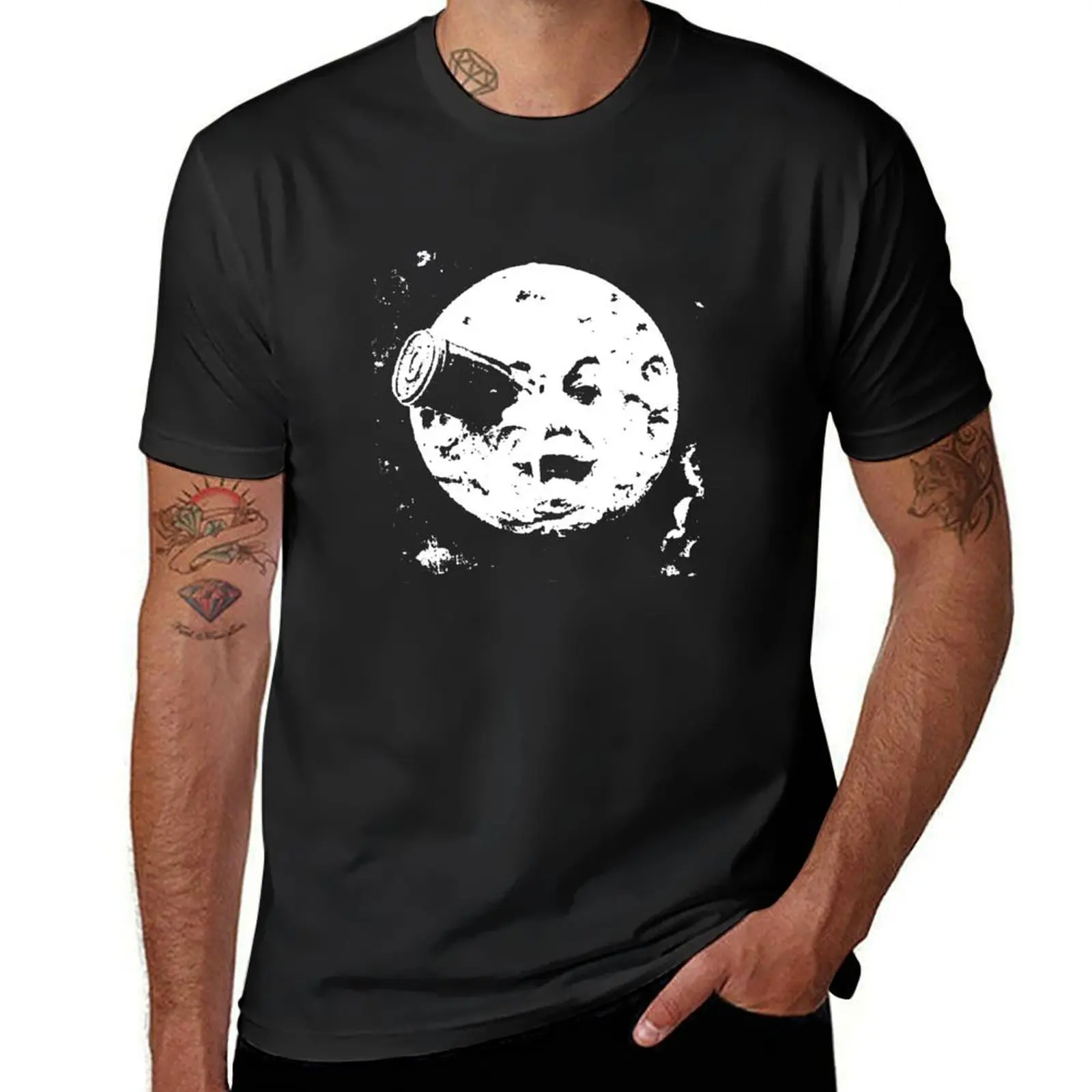 

Flying to the MooN T-Shirt oversizeds customs hippie clothes vintage mens graphic t-shirts big and tall