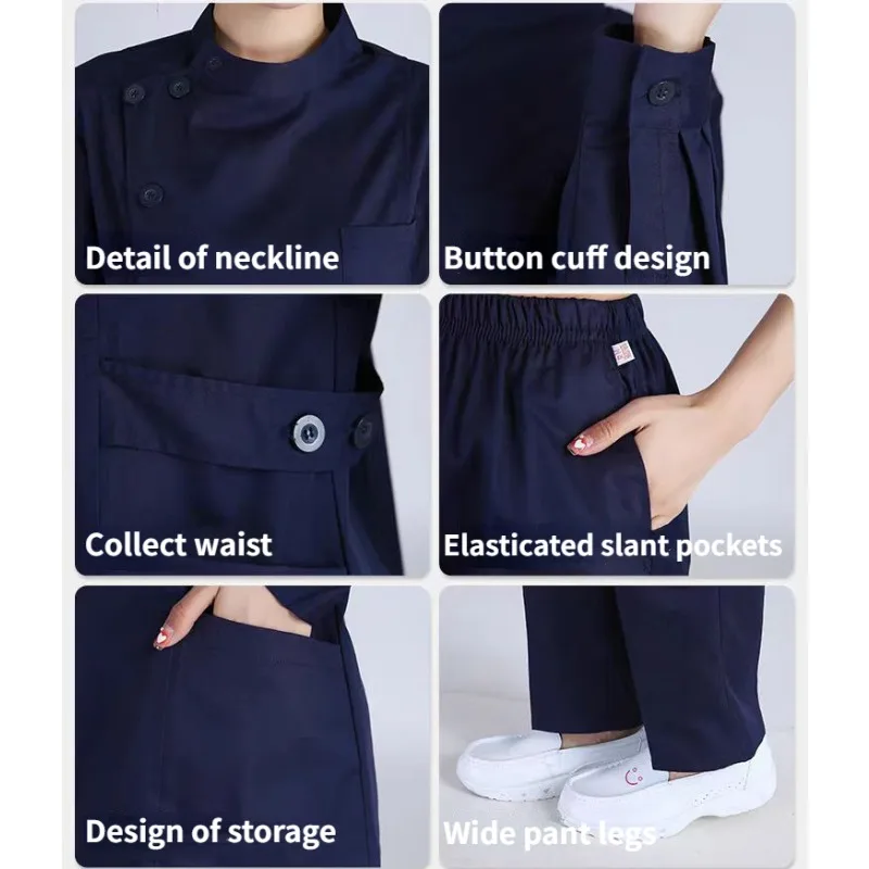 Personalized Logo CustomizationQuick-Dry Sport Unisex Medical UniformNursing Scrubs Stretch Aesthetic Topand Pant Outfit