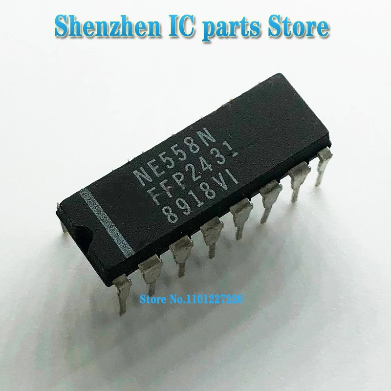 10pcs/lot  NE558 NE558N DIP-16 In Stock