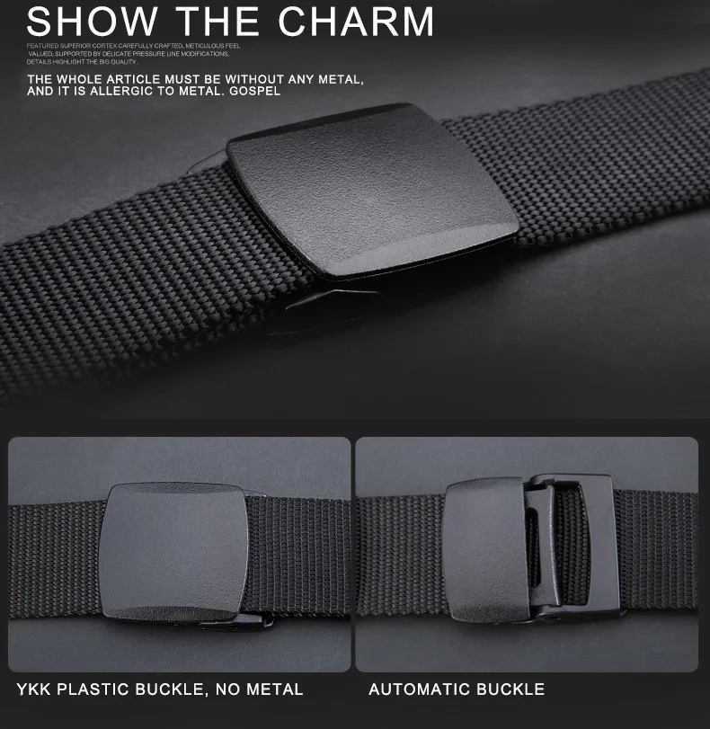 الجديد في حزام النايلون بإبزيم تلقائي عسكري للصيد في الهواء الطلق حزام قماش تكتيكي متعدد الوظائف حزام عالي الجودة للرجال