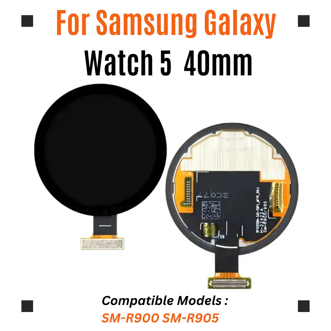 Para Samsung Galaxy Watch 5 40mm SM-R900 SM-R905: Tela LCD com Digitalizador Touch AMOLED Completa para Substituição