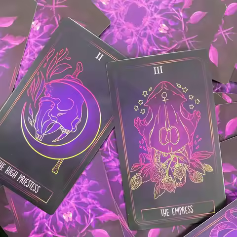 12x7 cm Bone Tarot Deck 78 Pcs Cards