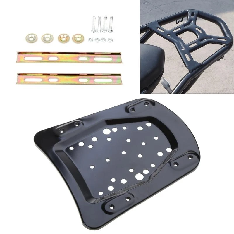 R9CC Motorcycle Accessories Tail Box Bracket Support Bar Bracket Rear Luggage Rack Universal Motorbike Rear Luggage Rack