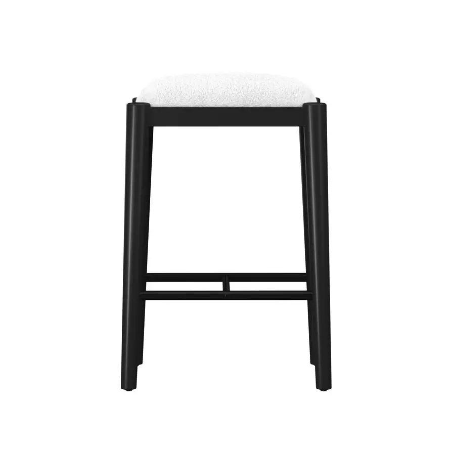 

Cleo Backless Wood Counter Height Stool, Black