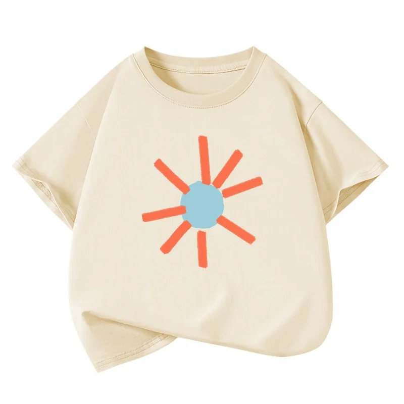 Boys Graphic T-Shirts 2025 Summer New Cotton Short Sleeve Tees for Girls Casual Kids Tops Toddler Baby Shirts Children T Shirt