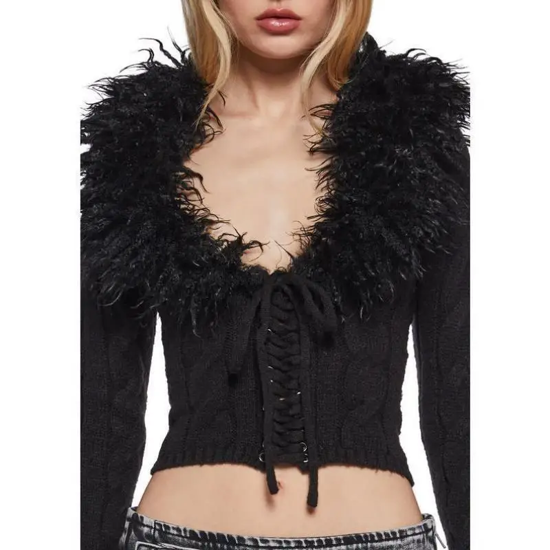 

Men's Bla Knitted Cardigan Thiened Coolmax Fiber Collar Inner Wear Ciwalk Suitable Faionable And Durable