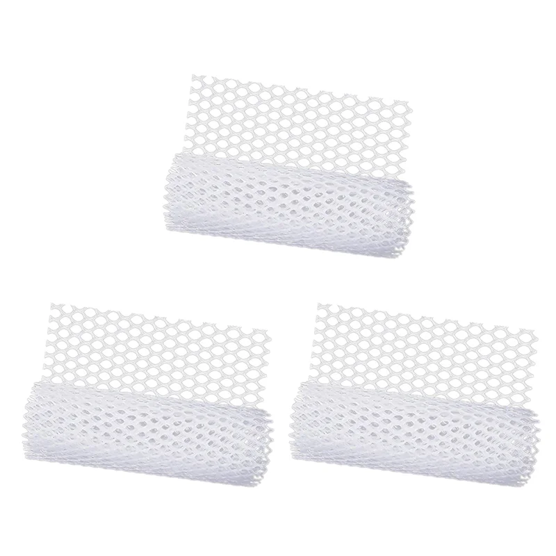 

AB46-3X Reusable Plastic Chicken Wire Fence Mesh Lightweight Durable Hexagonal Mesh DIY Project (White)